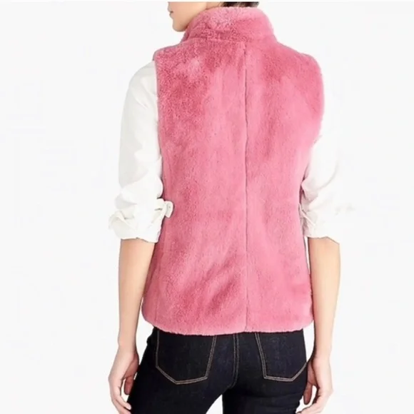 J. CREW FAUX FUR VEST - Picture 6 of 10